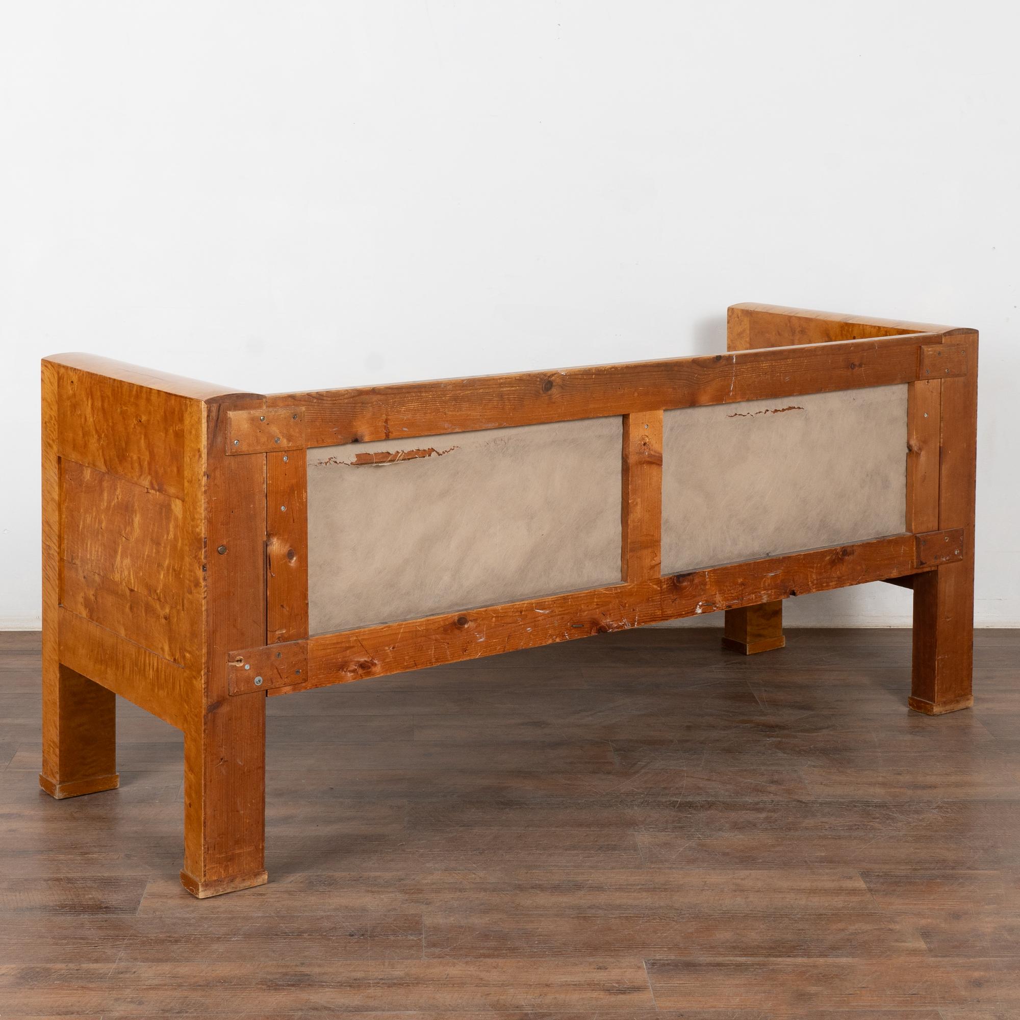 Swedish Birch Biedermeier Sofa Bench, circa 1880-1900 7