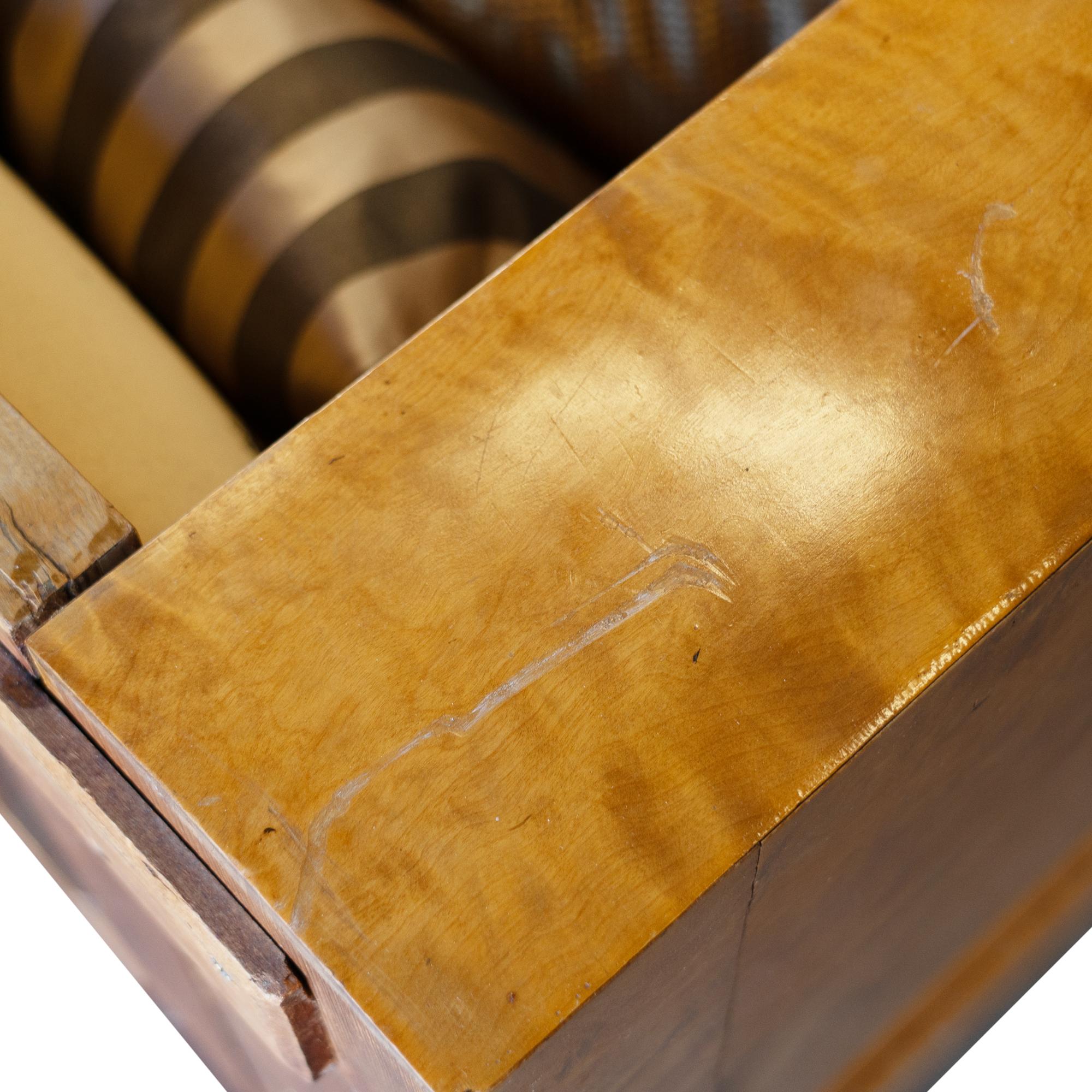 Upholstery Swedish Birch Biedermeier Sofa Bench, circa 1880-1900