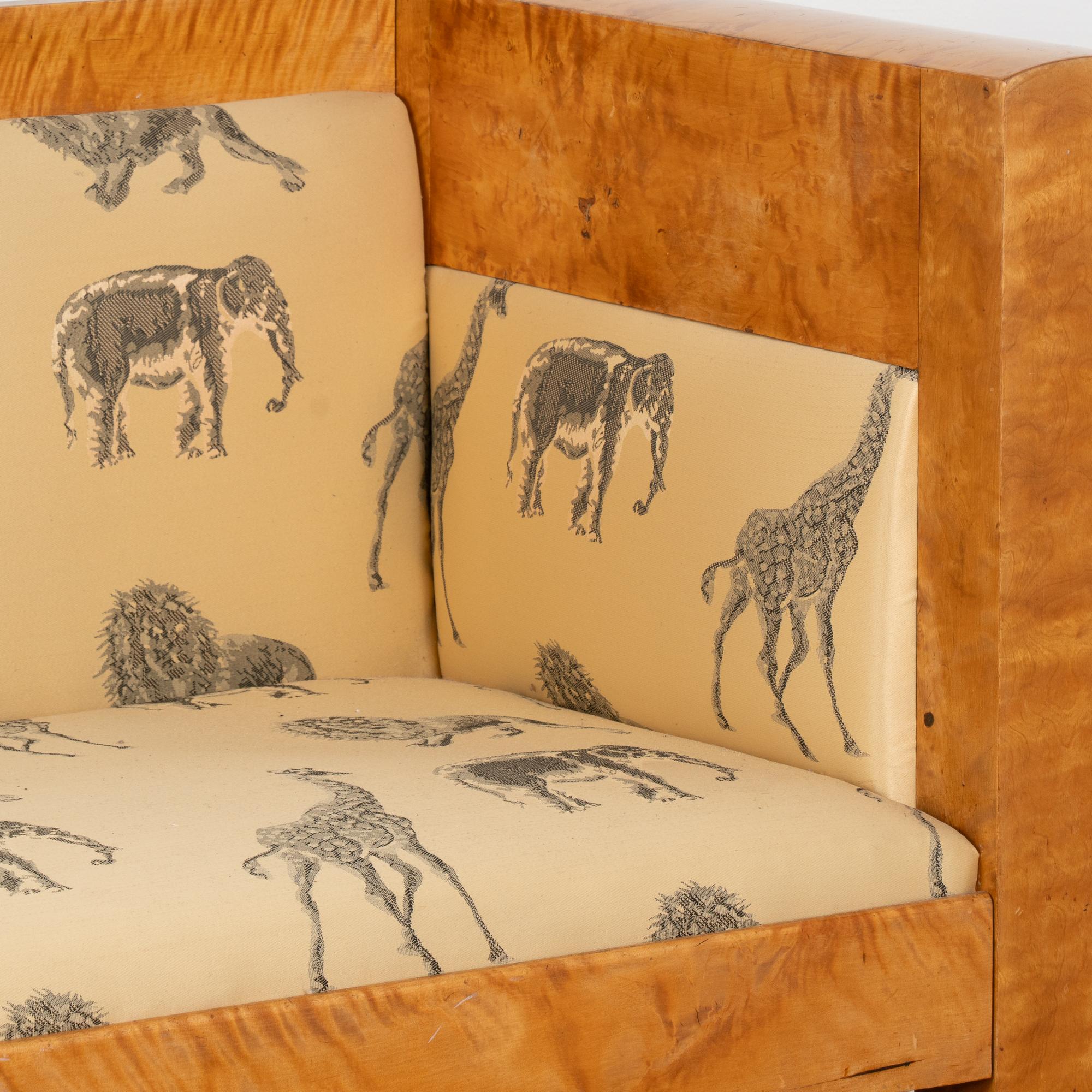 Swedish Birch Biedermeier Sofa Bench, circa 1880-1900 2