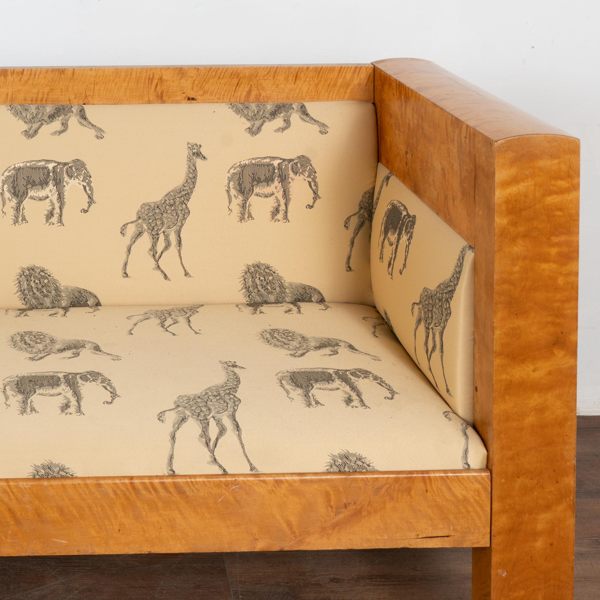 Swedish Birch Biedermeier Sofa Bench, circa 1880-1900 3