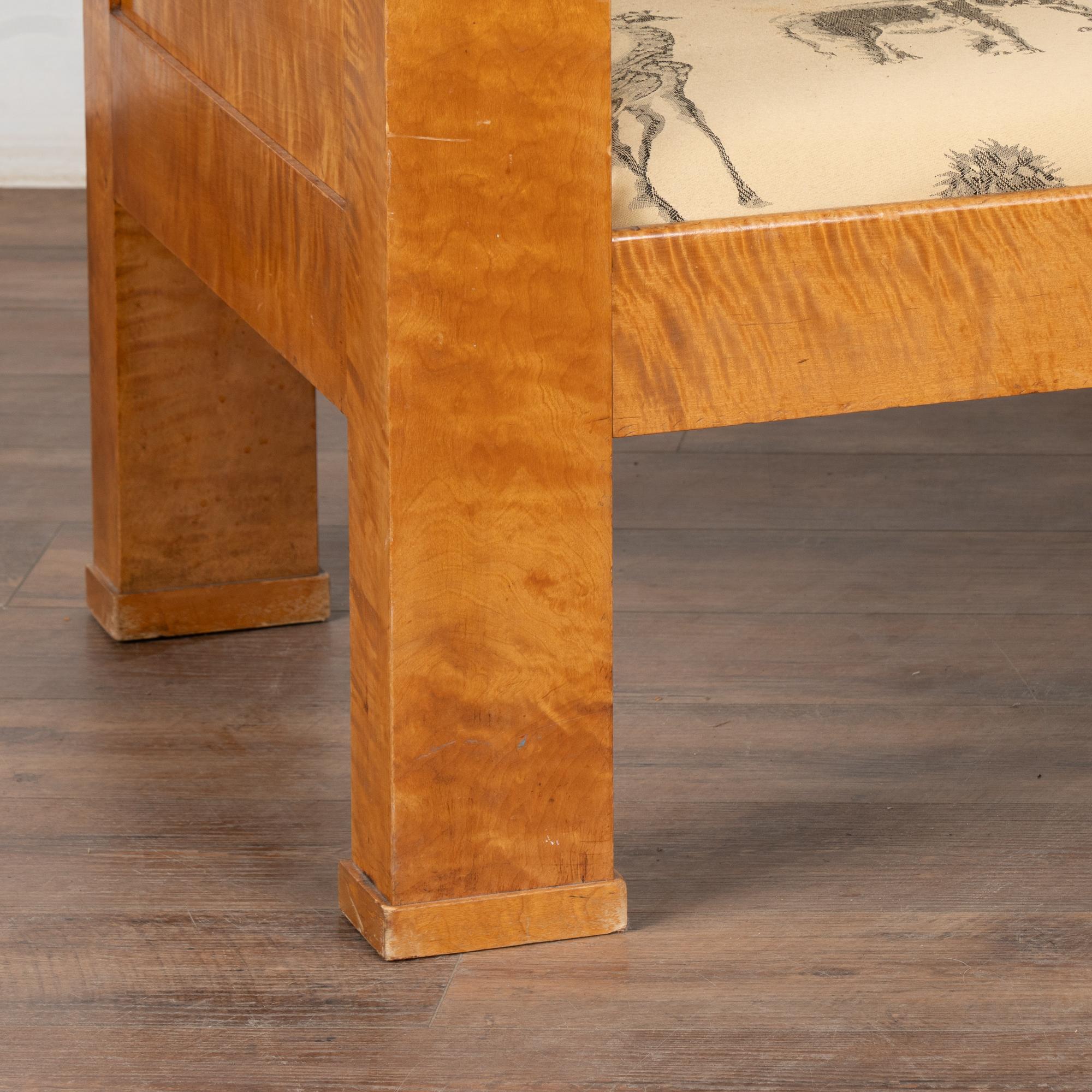 Swedish Birch Biedermeier Sofa Bench, circa 1880-1900 4