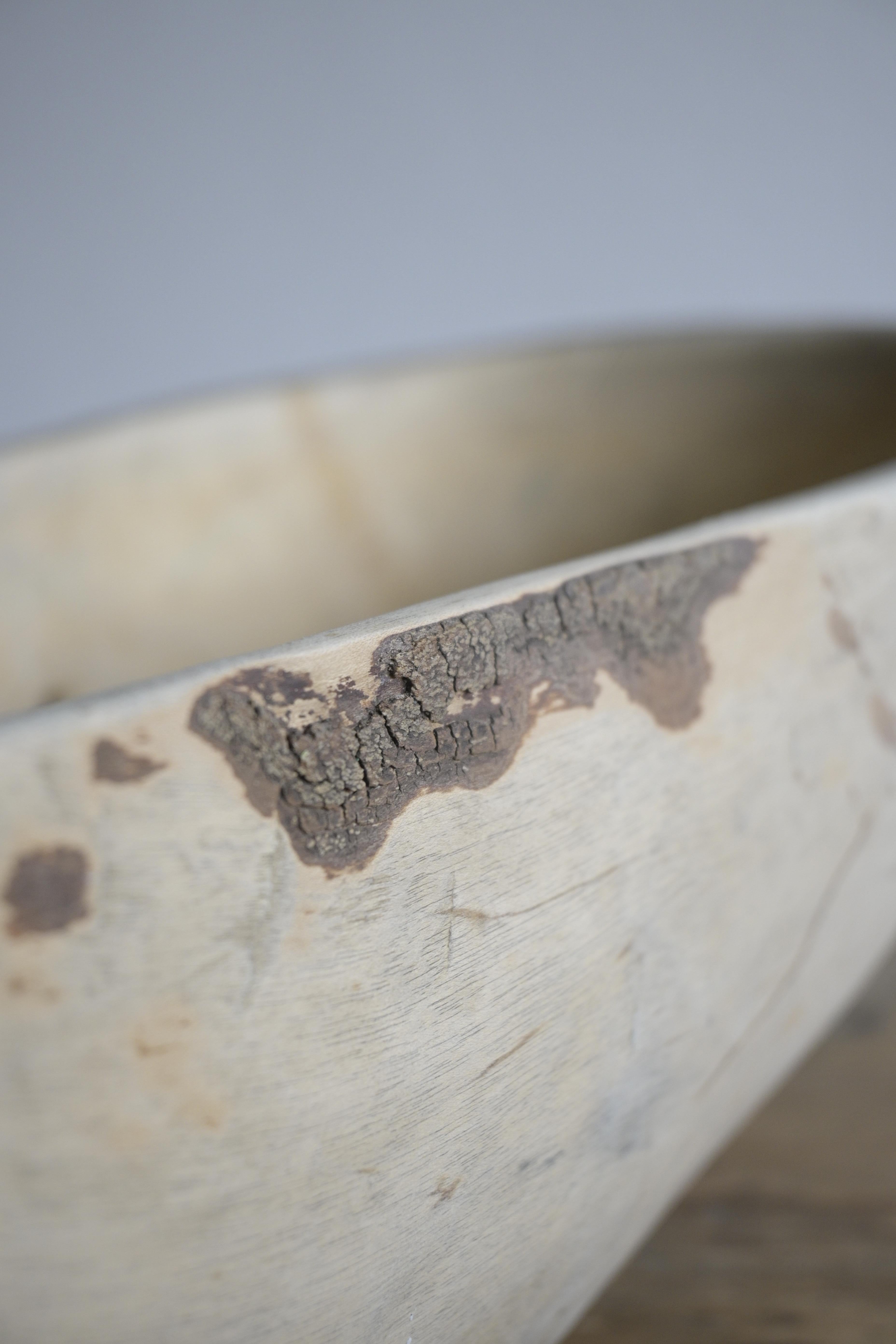 Late 19th Century Swedish Birch Bowl dated 1887 For Sale