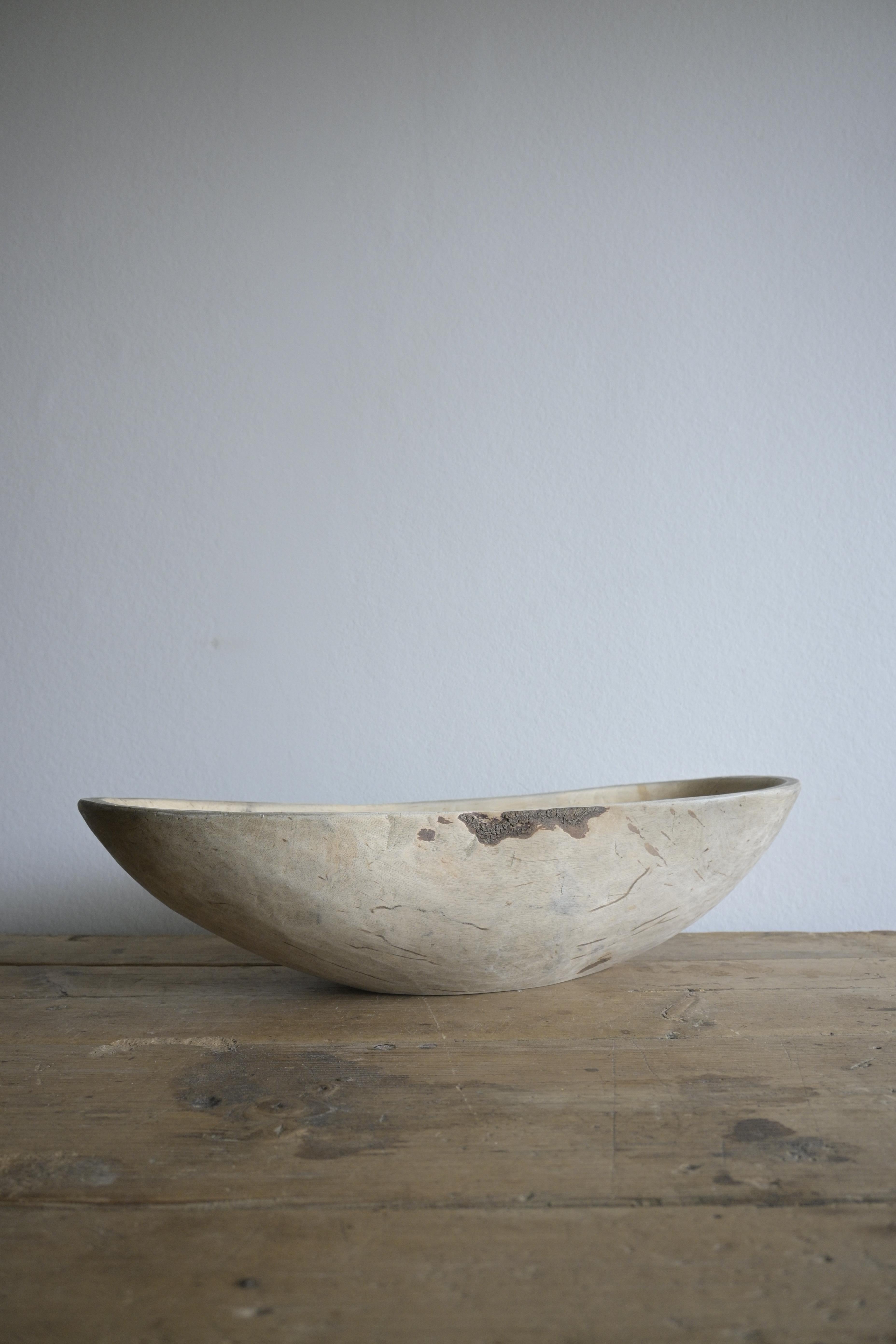 Swedish Birch Bowl dated 1887 For Sale 2