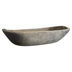 Swedish Birch Bowl/Trough dated 1779