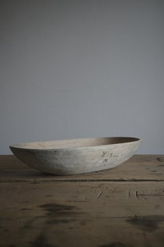 Swedish Birch Bowl/Trough dated 1866