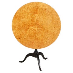Schwedische Birke Wurzelholz Top Tripod Tisch