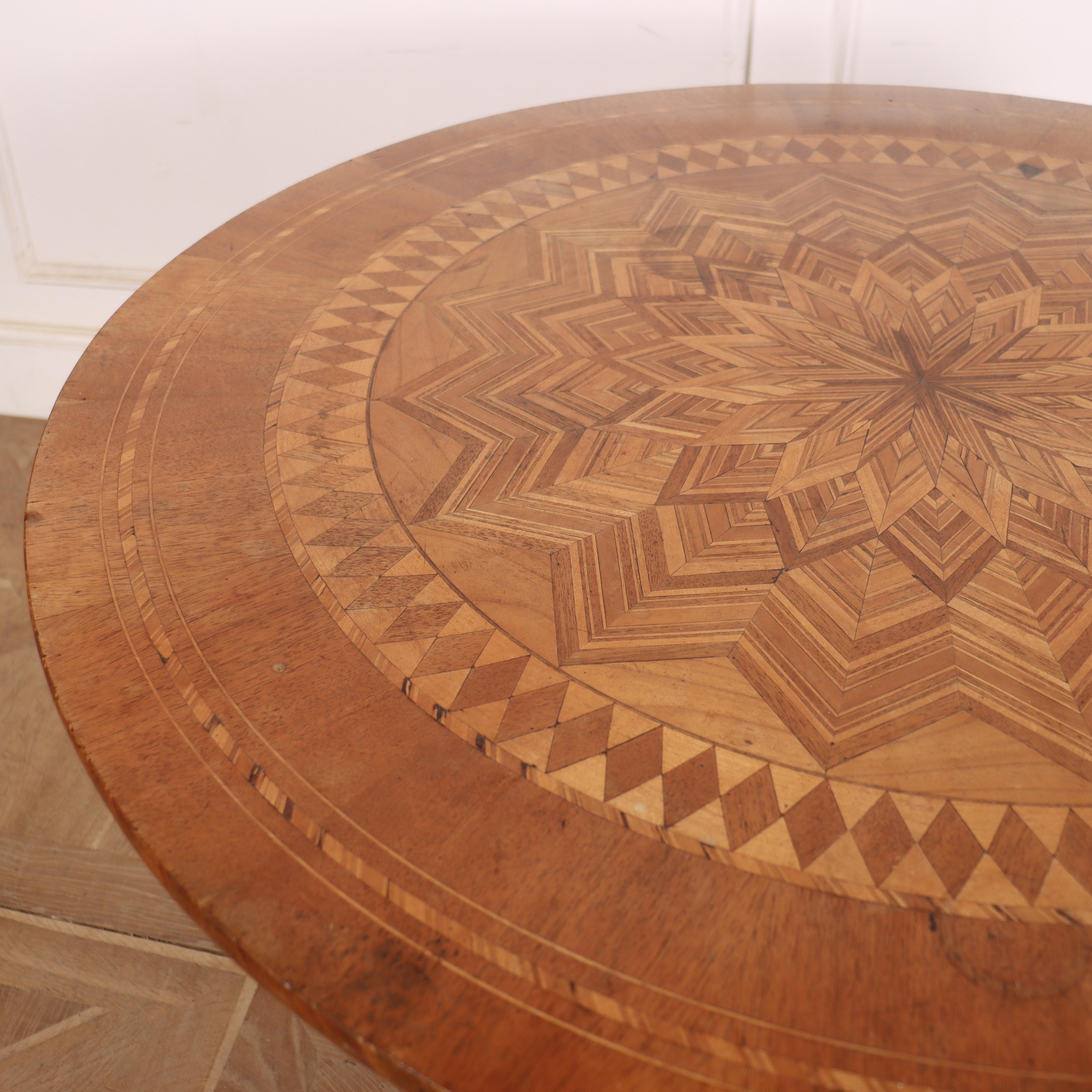 Mesa central de abedul sueco Incrustación en venta