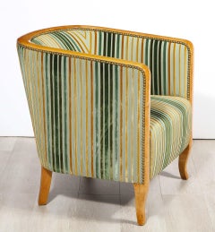 Fauteuil club suédois en bouleau