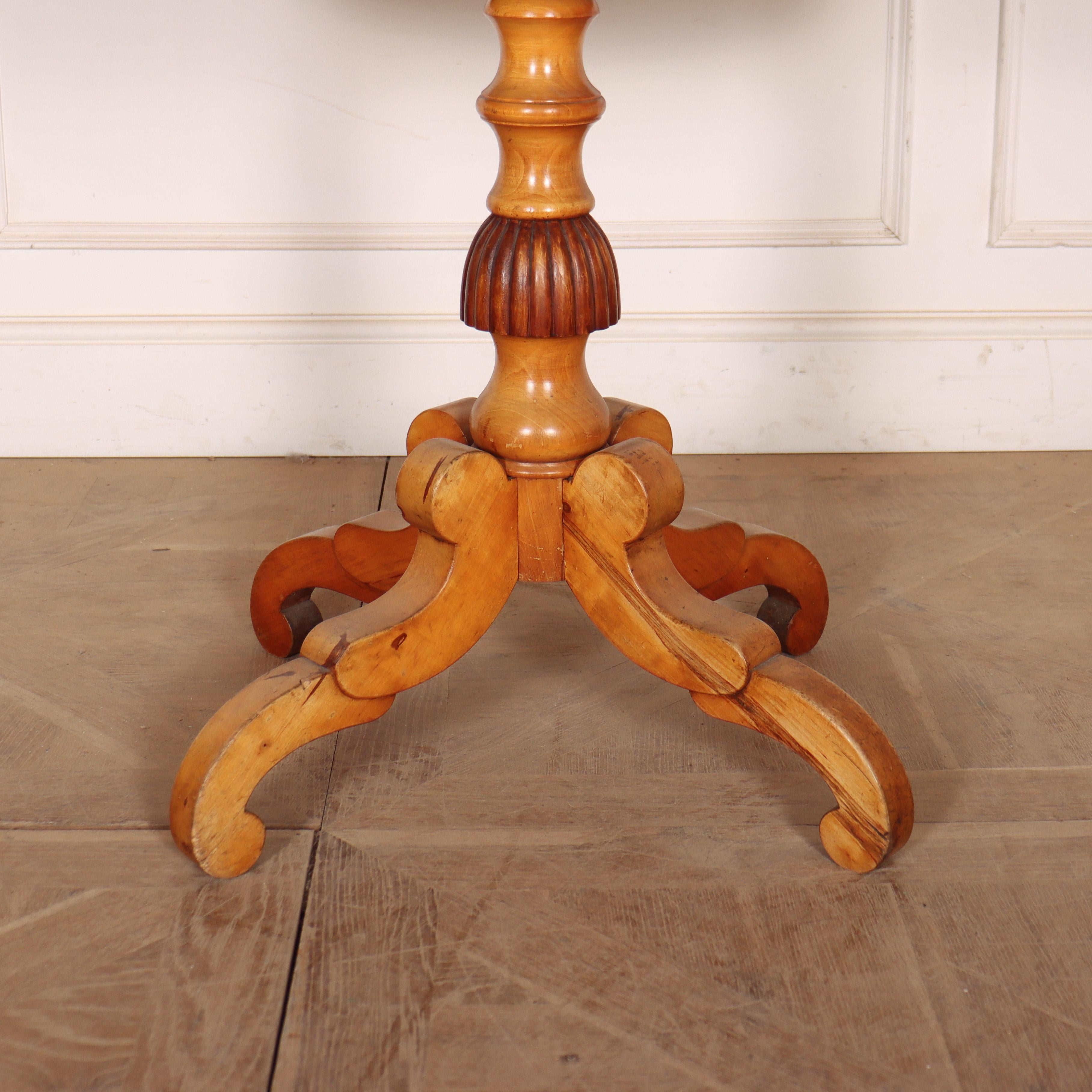 Pretty 19th century Swedish birch lamp table with very good colour. 1860.


Code: 9103

Dimensions:
W: 37.5