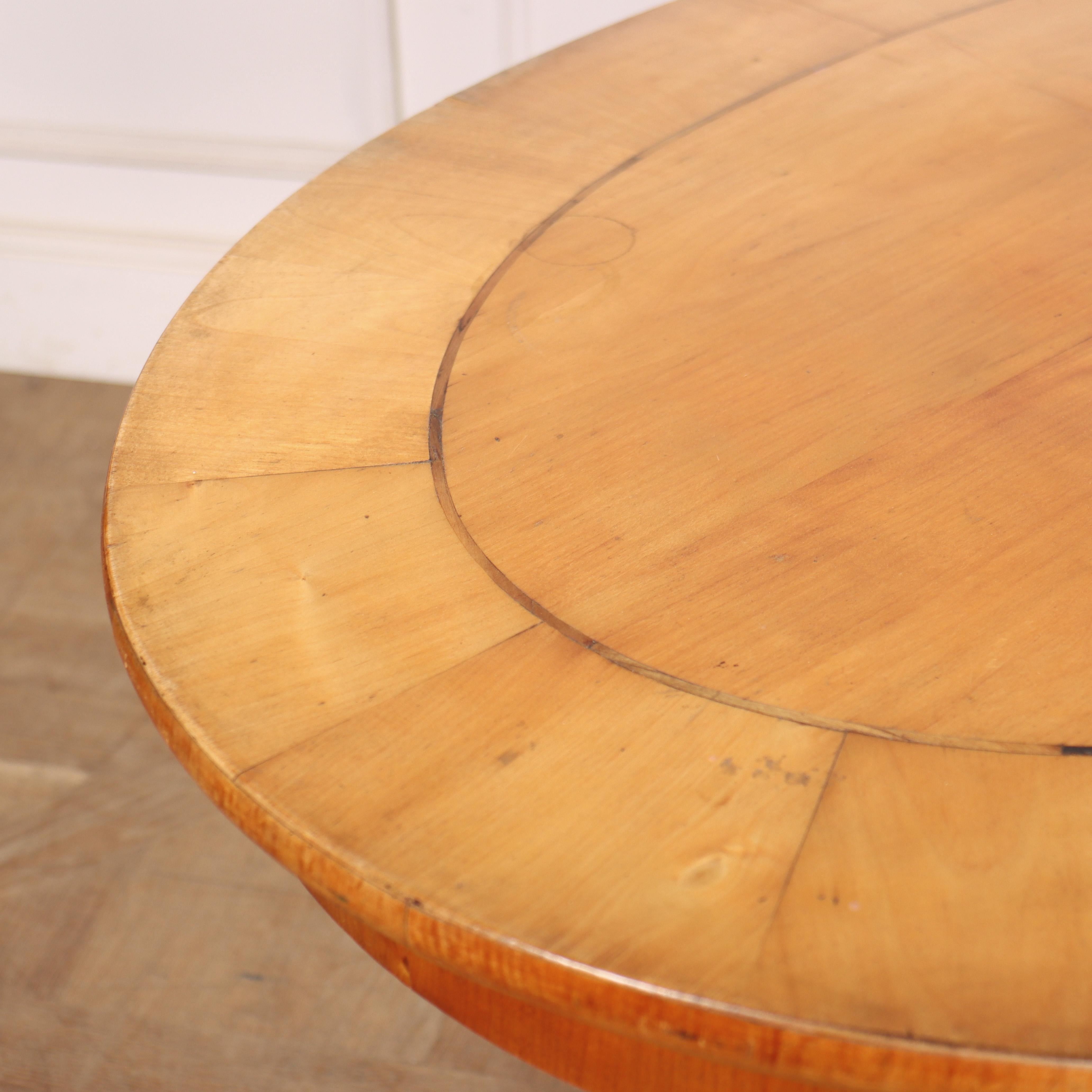 Swedish Birch Lamp Table For Sale 2