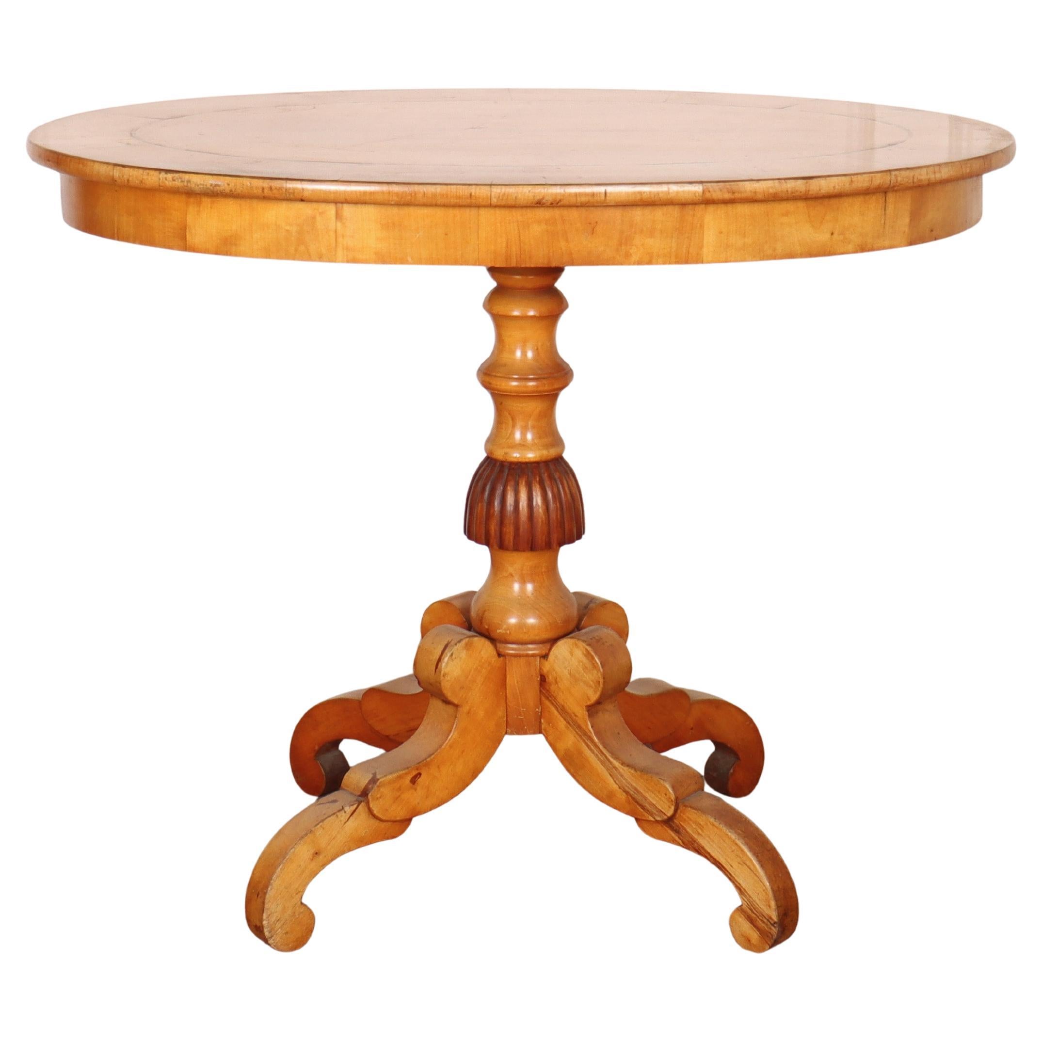 Swedish Birch Lamp Table For Sale