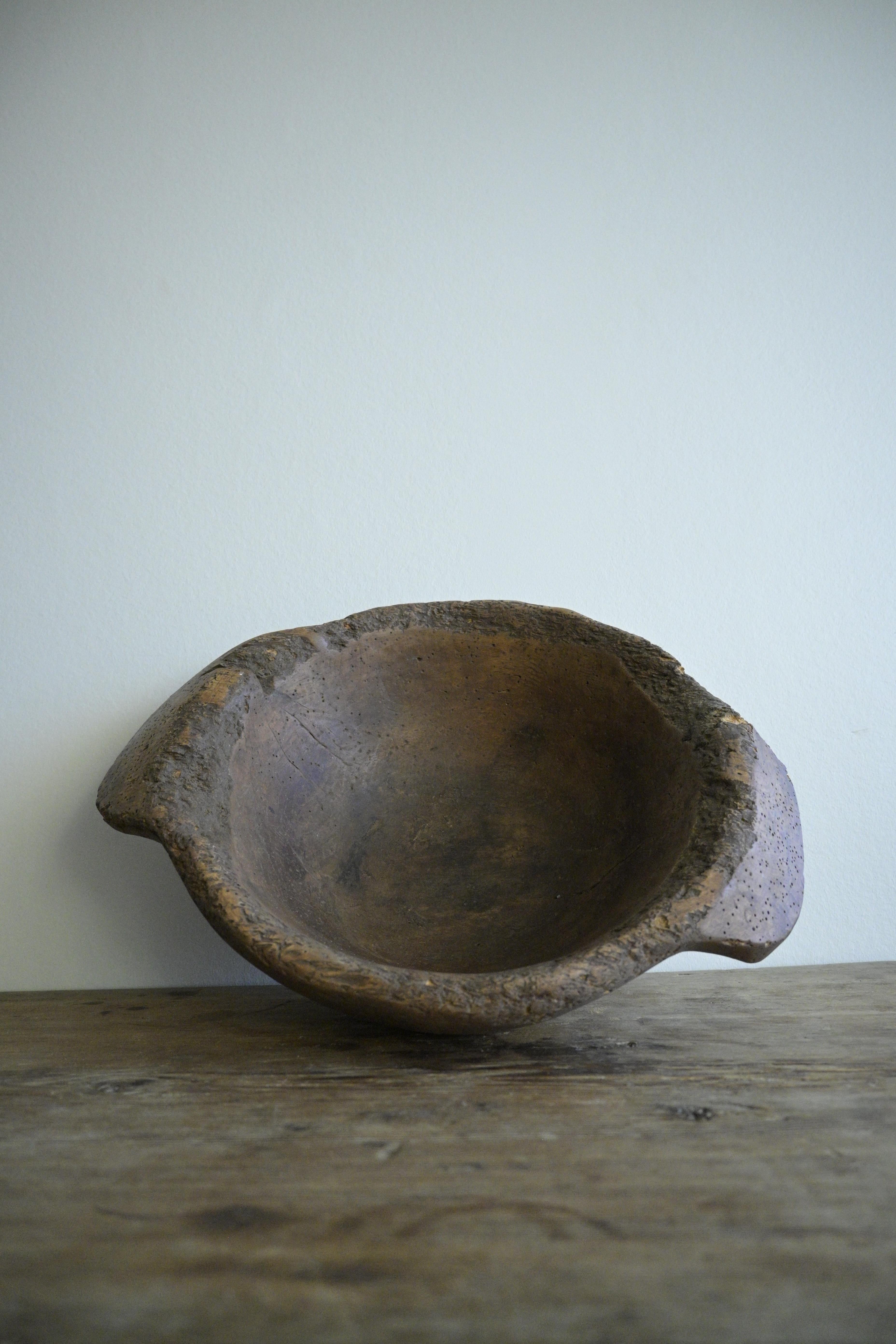 Swedish Birch Wooden Bowl late 1900 century 7