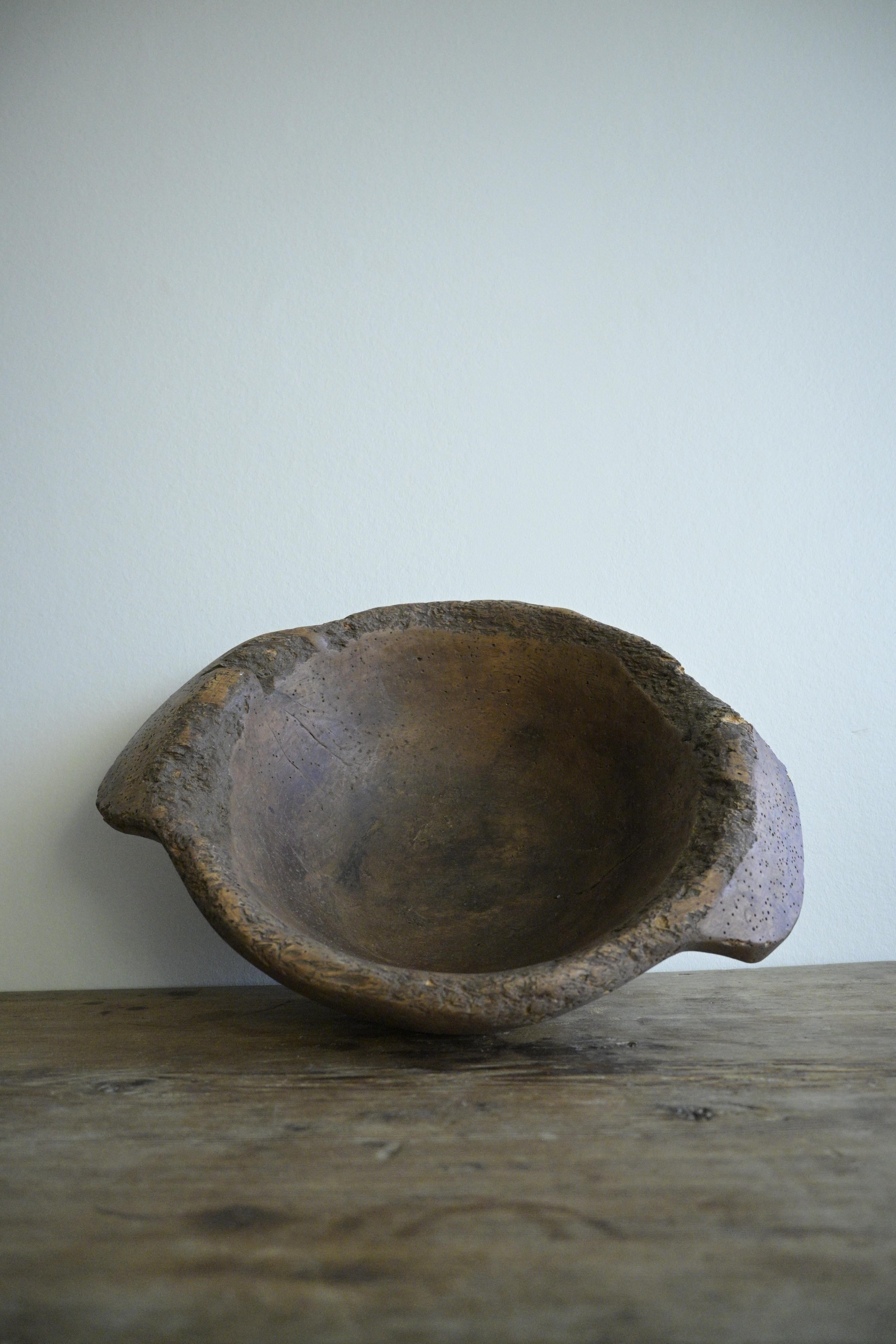 Swedish Birch Wooden Bowl late 1900 century For Sale 7