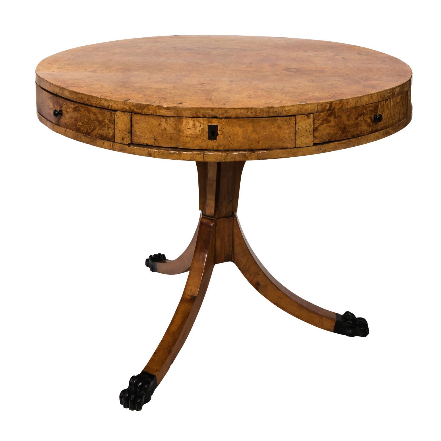 Swedish Birchwood Center Table, circa 1890 im Angebot