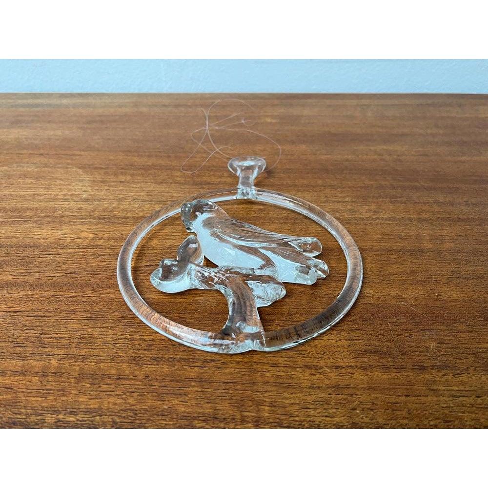 20ième siècle Décoration de fenêtres suédoise en verre de Kosta Boda, 1970 en vente