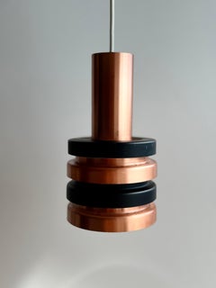 Swedish Bison Pendant Lamp in Copper and Black