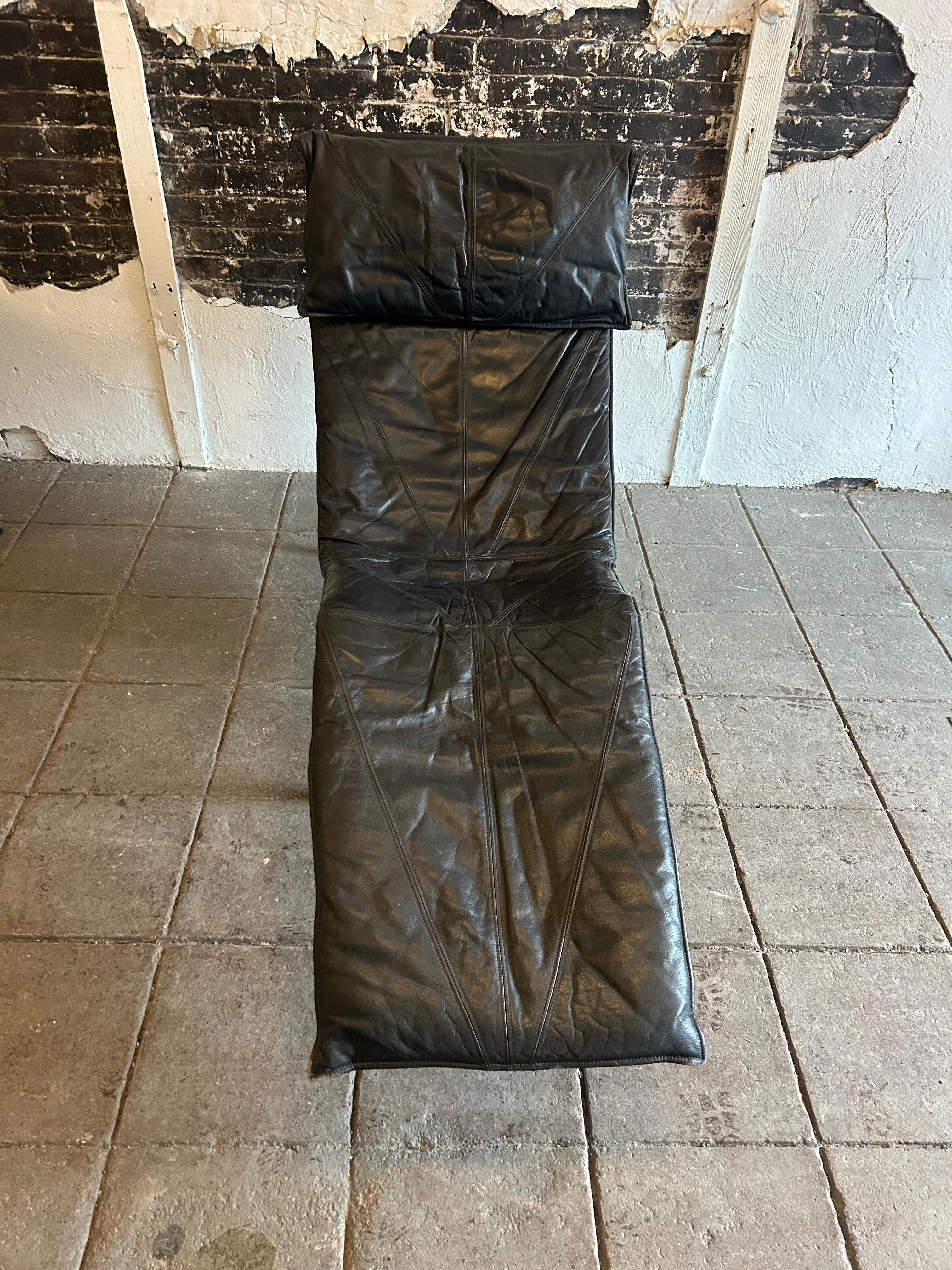 Contemporary Swedish black leather 