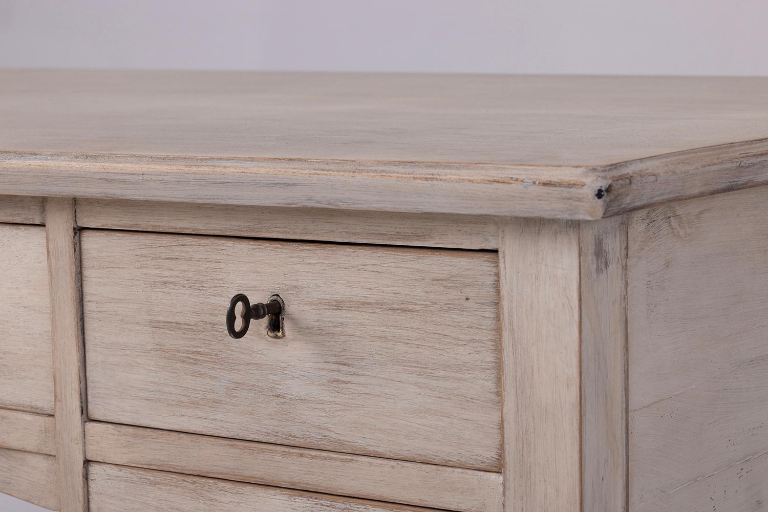 bleached oak desk
