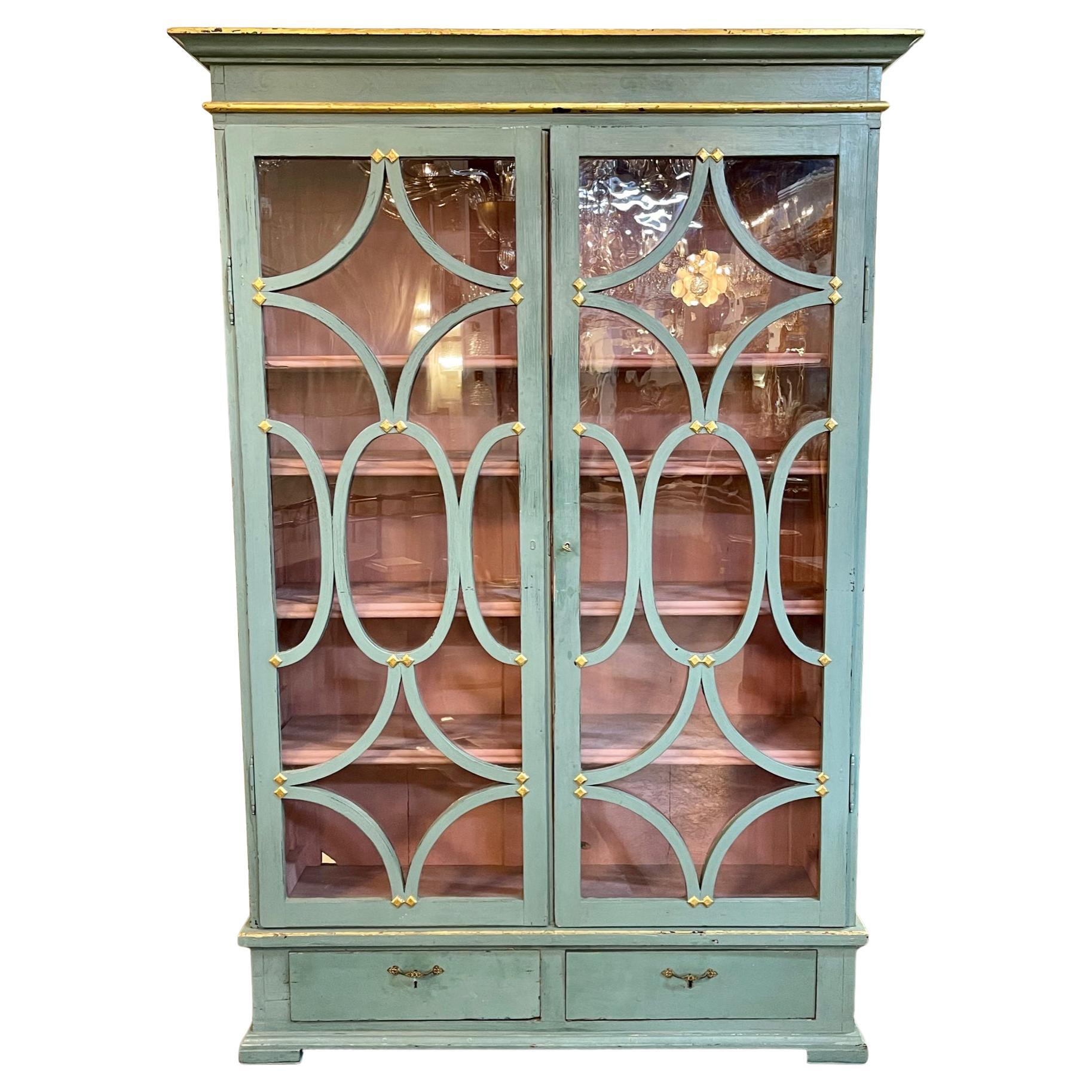 Swedish Neoclassical Painted Bookcase at 1stDibs