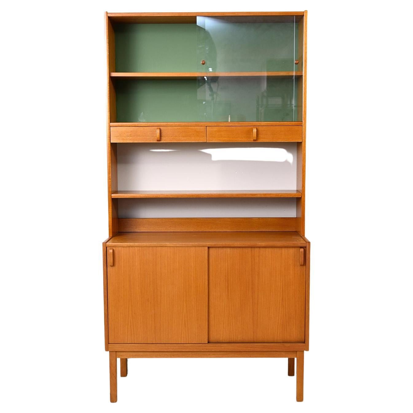 Vintage Scandinavian Bookcase With Display Cabinet For Sale At 1Stdibs Photo Inspiration
