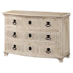 Swedish Bowfront Whitewash Dresser