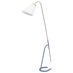 Swedish Brass and Metall Floor Lamp, 1950s