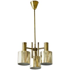 Swedish Brass Ceiling Lamp, 1960s