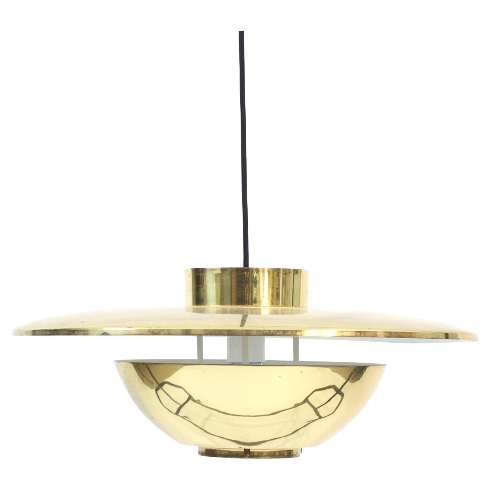 Swedish brass ceiling lamp, attributed to Boréns, 1960s