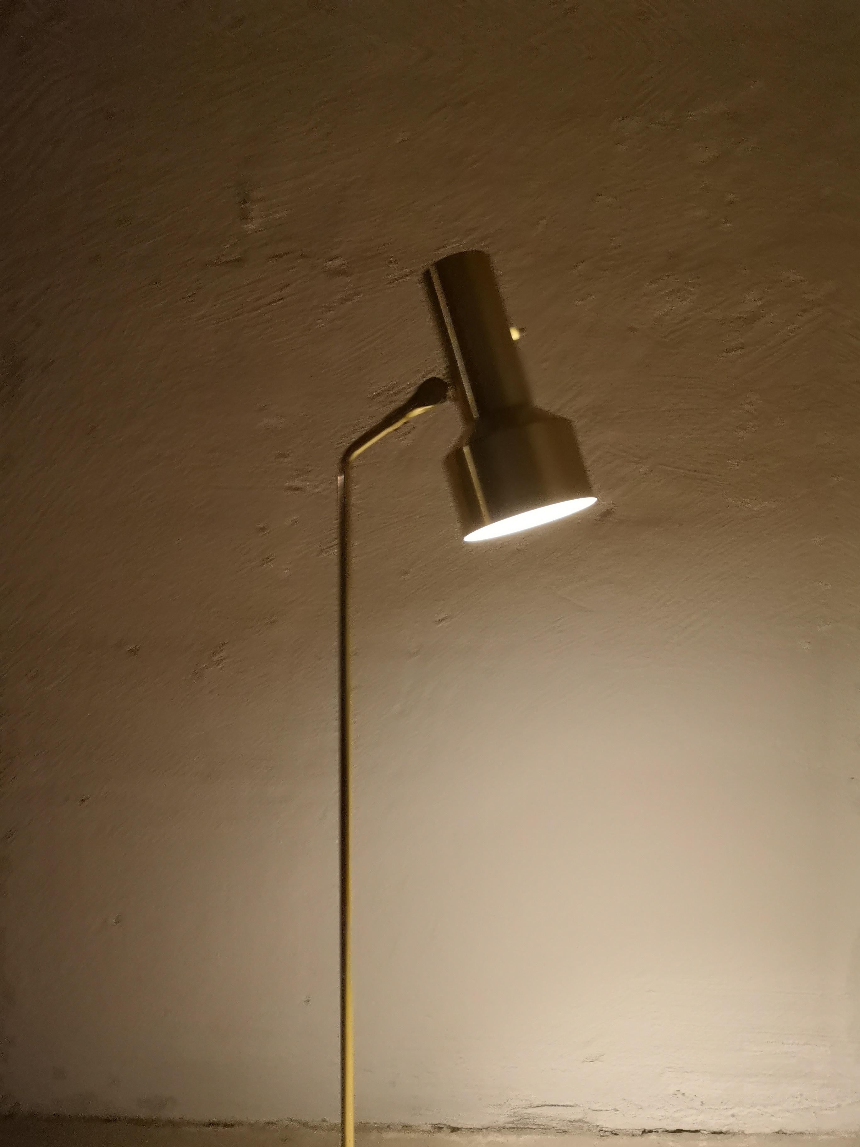 Swedish Brass Floor Lamp, 1950s Fagerhults Belysning 1