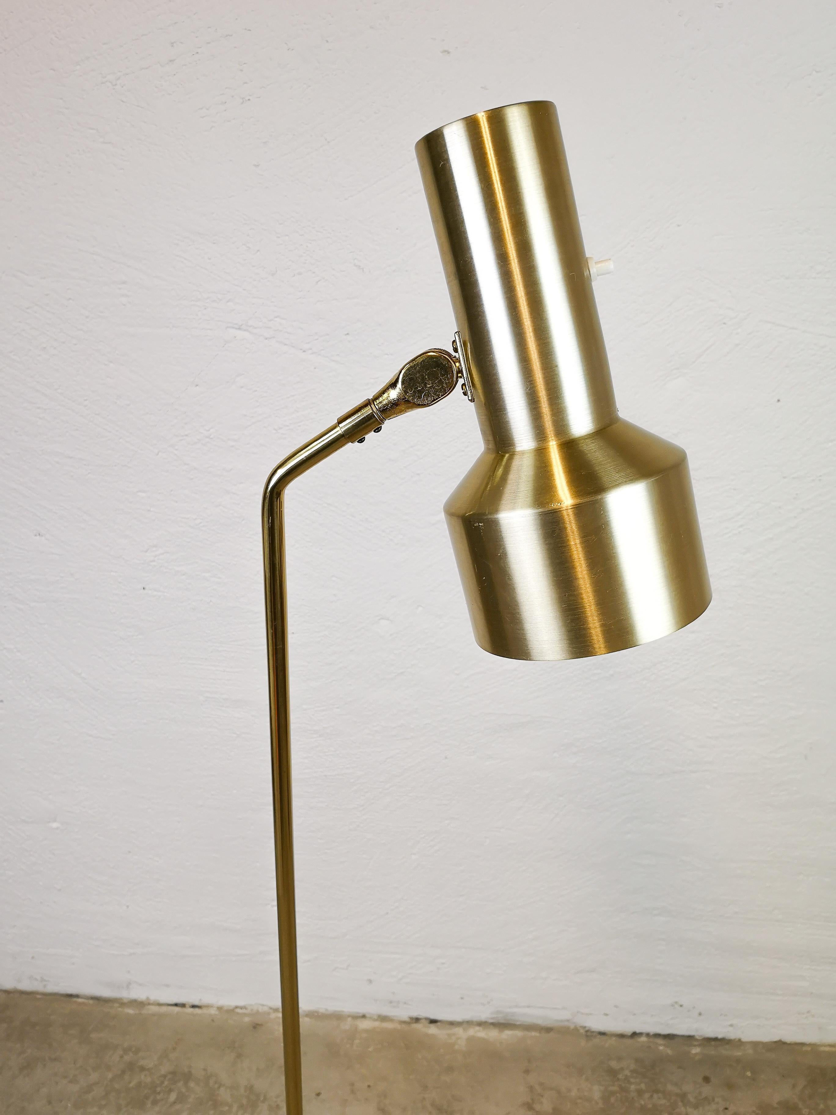 Swedish Brass Floor Lamp, 1950s Fagerhults Belysning 2