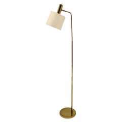 Swedish Brass Floor Lamp "B-03" by Bergboms, 1960