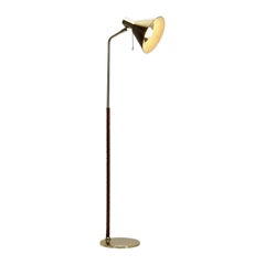 Swedish Brass Floor Lamp by Öia Belysning, Sweden, circa 1960s