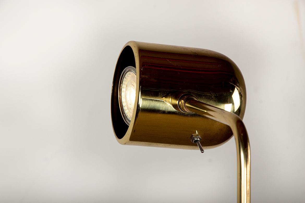 Swedish Brass Floor Lamp, Model G 230 by Bergboms 1960. For Sale 5