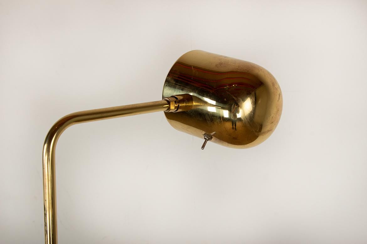 Swedish Brass Floor Lamp, Model G 230 by Bergboms 1960. For Sale 4