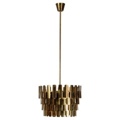 Swedish brass pendant by Tyringe Konsthantverk, 1960s
