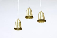 Swedish Brass Pendant Lamps by Boréns, 1950s, Set of 3