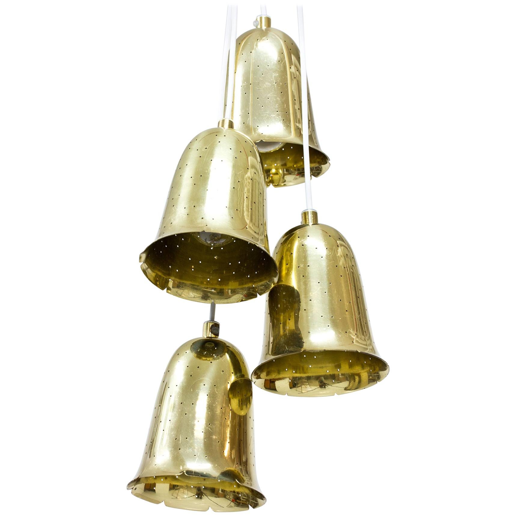 Swedish Brass Pendant Lamps by Boréns