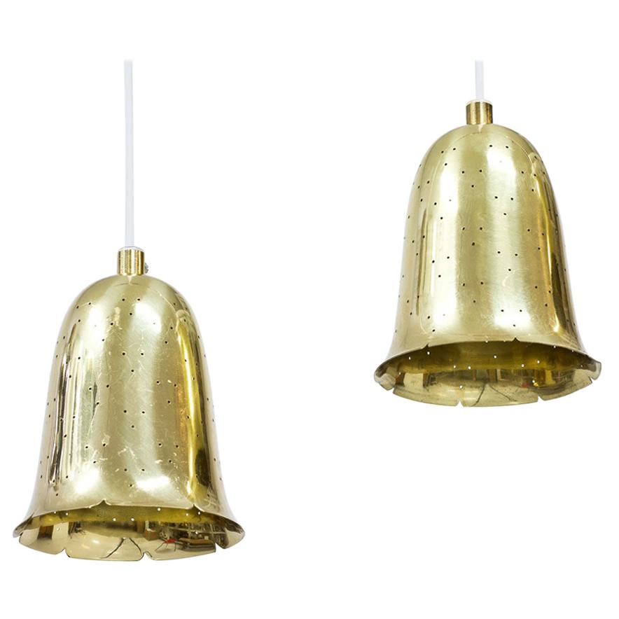 Swedish Brass Pendant Lamps by Boréns