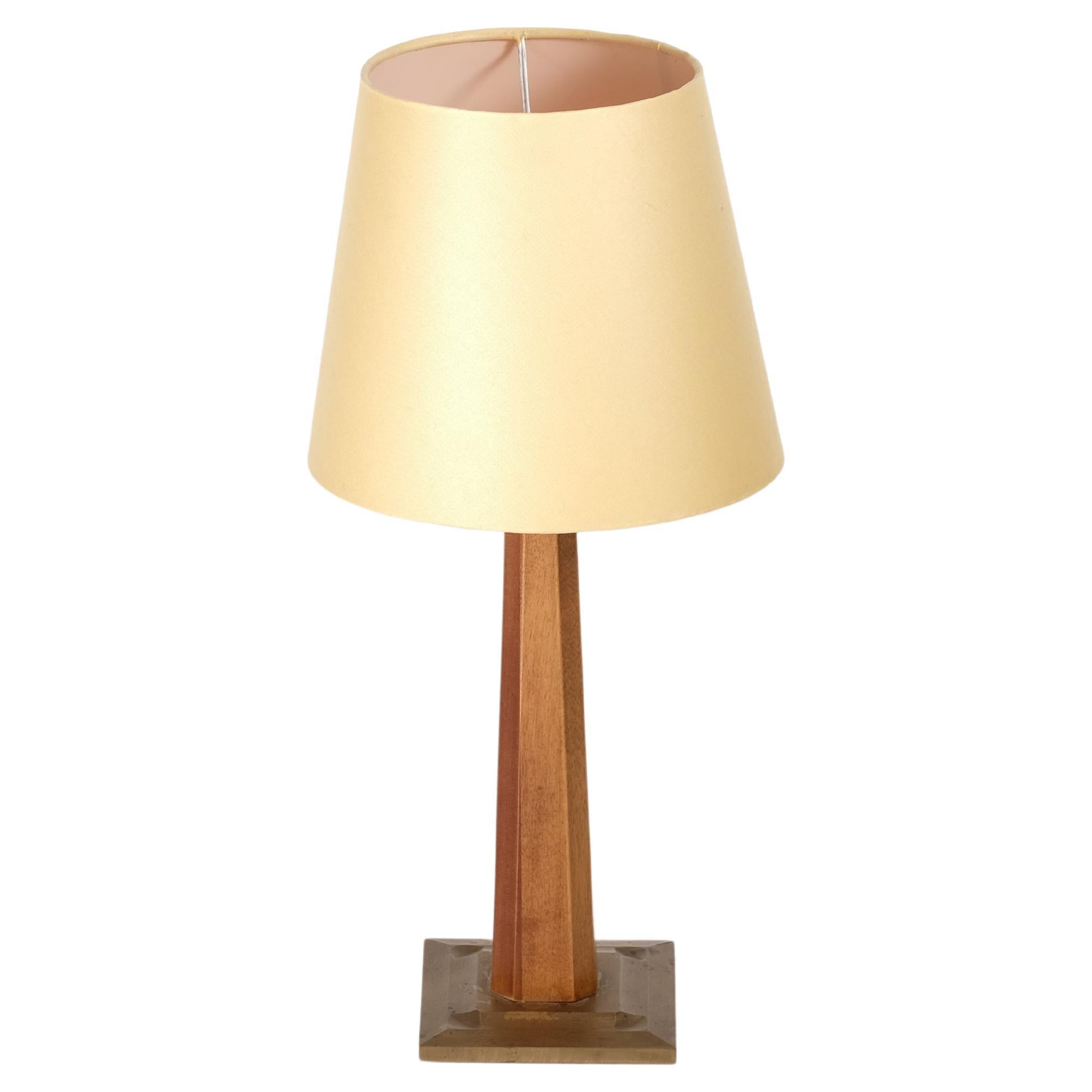 Scandinavian Modern Swedish Brass Table Lamp, 1950s For Sale
