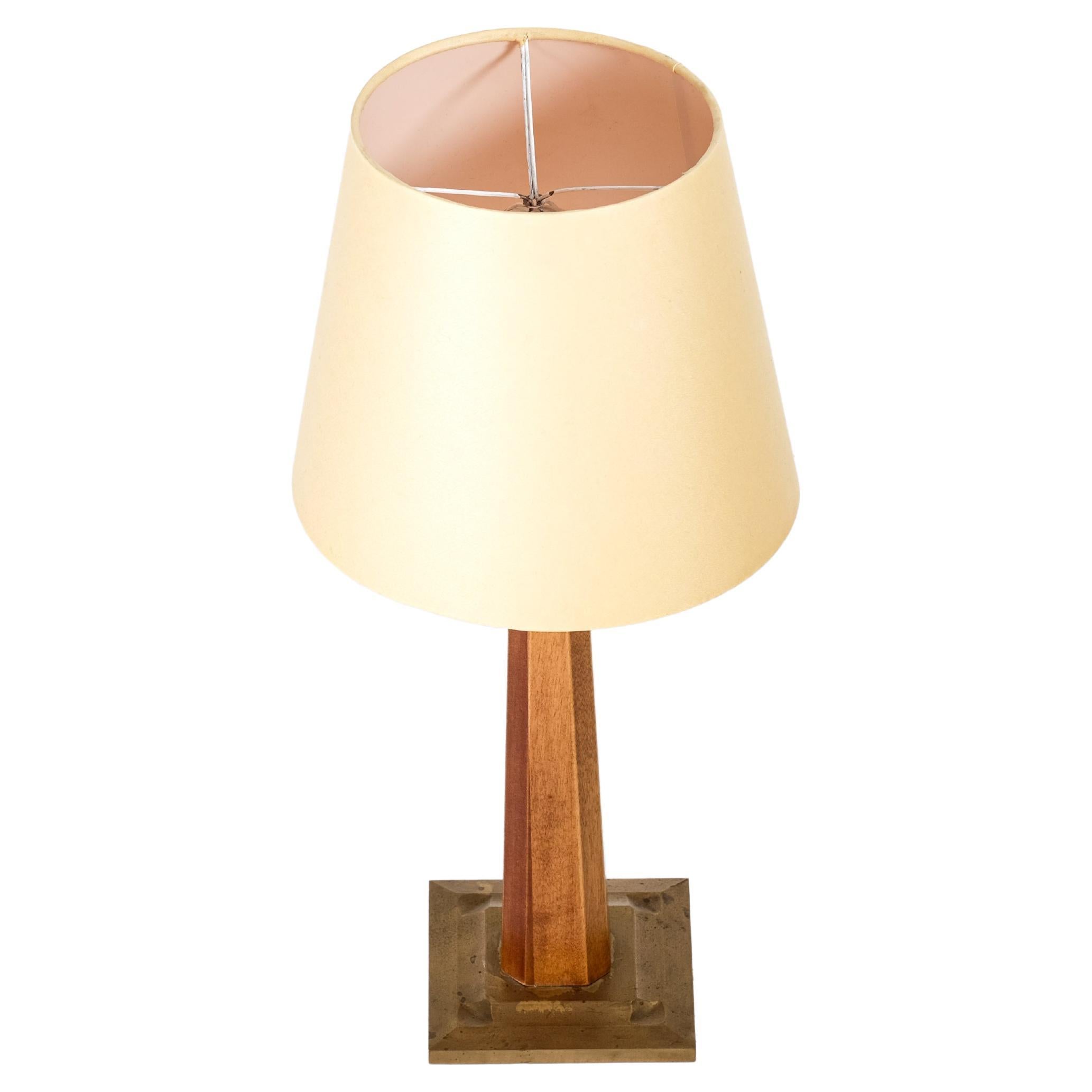 Swedish Brass Table Lamp, 1950s In Good Condition For Sale In Stockholm, SE
