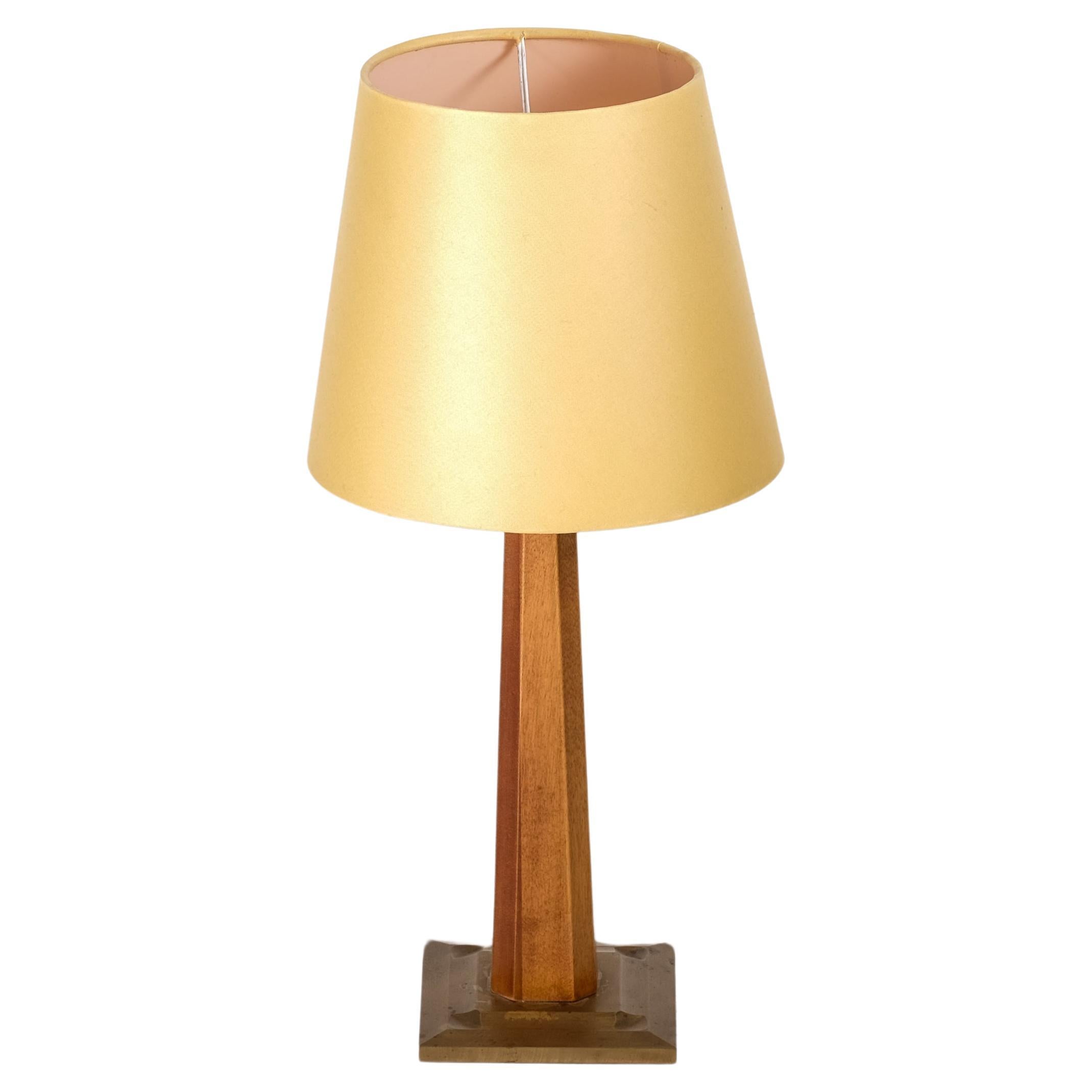 Milieu du XXe siècle Lampe de table suédoise en laiton, années 1950 en vente