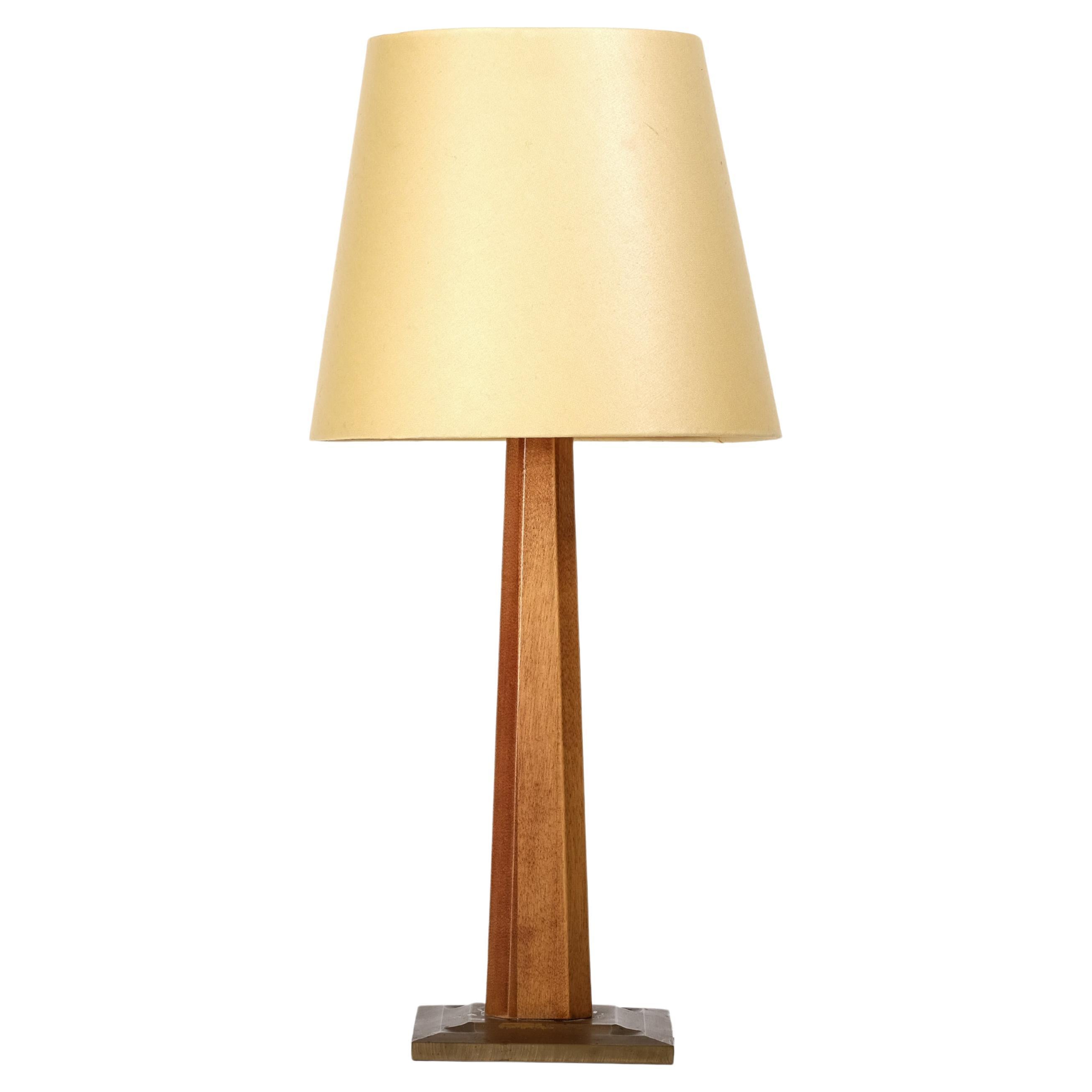 Swedish Brass Table Lamp, 1950s For Sale