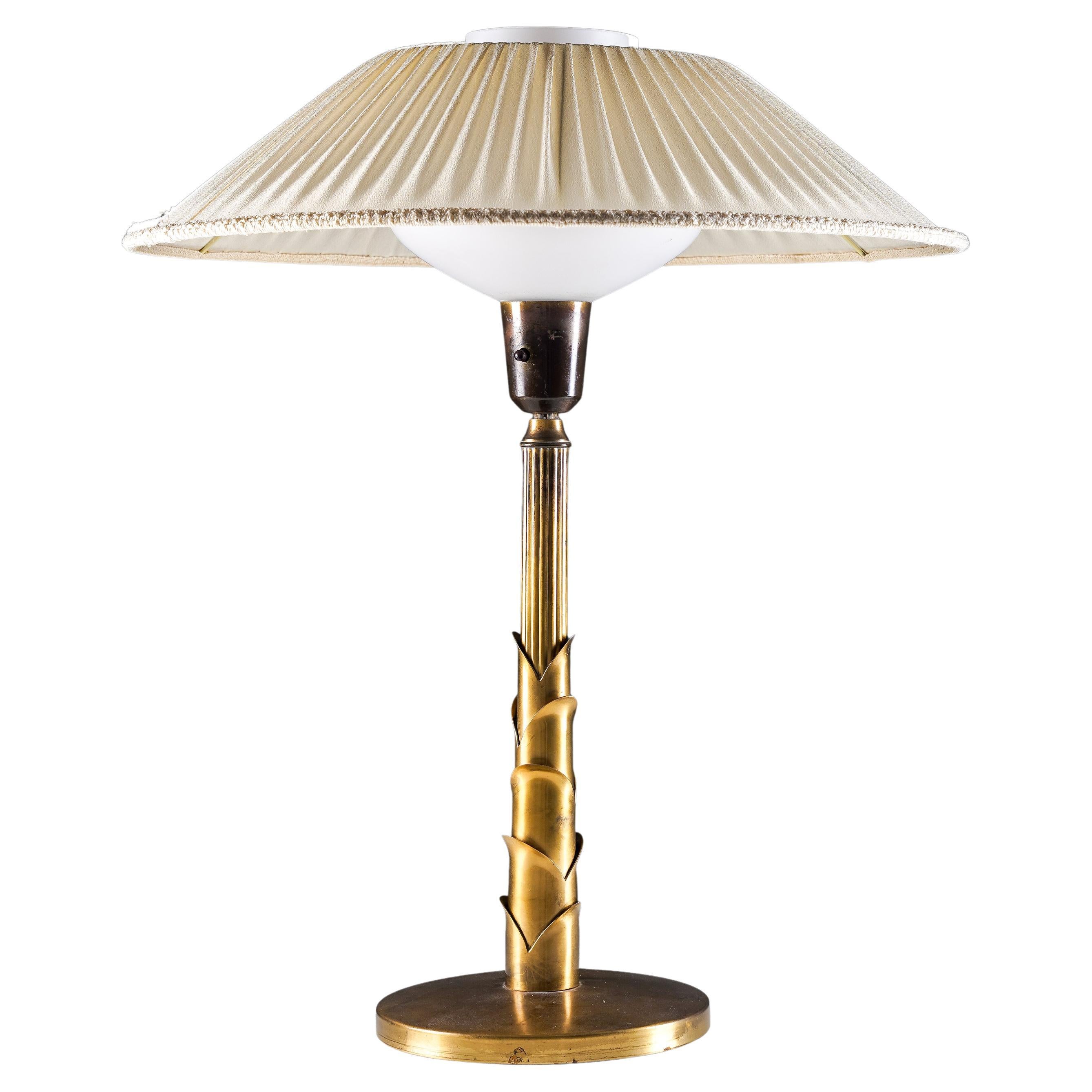 Swedish Brass Table Lamp, 1950s