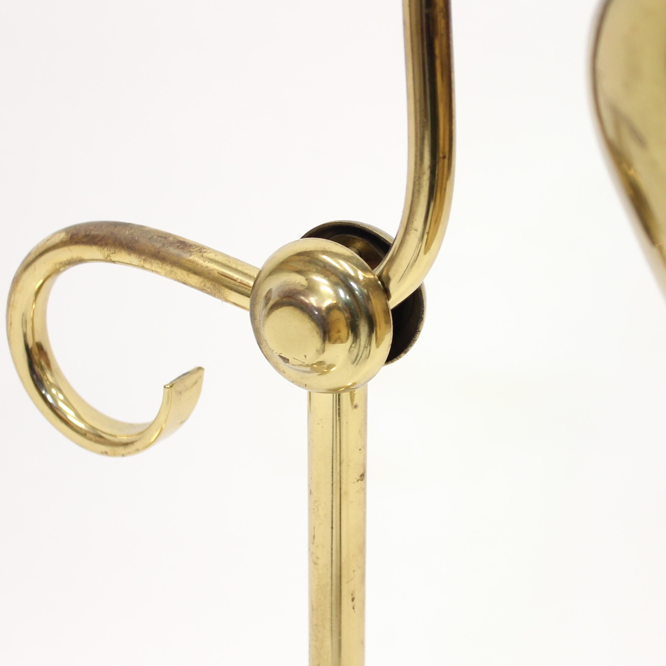 Swedish Brass Table Lamp by Tyringe Konsthantverk, 1970s For Sale 4