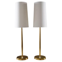 Lampade da tavolo in ottone svedese di Böhlmarks