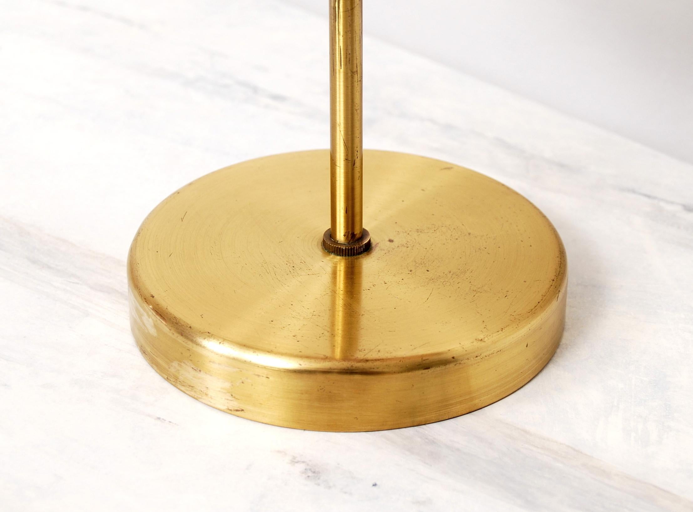 Swedish Brass Table Vanity Mirror by Nordiska Kompaniet, NK, 1940s 2