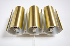 Swedish Brass Wall Lamp in the Style of RAAK