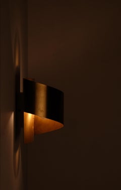 Swedish Brass Wall Lamps "Band" by Peter Celsing, 1960s