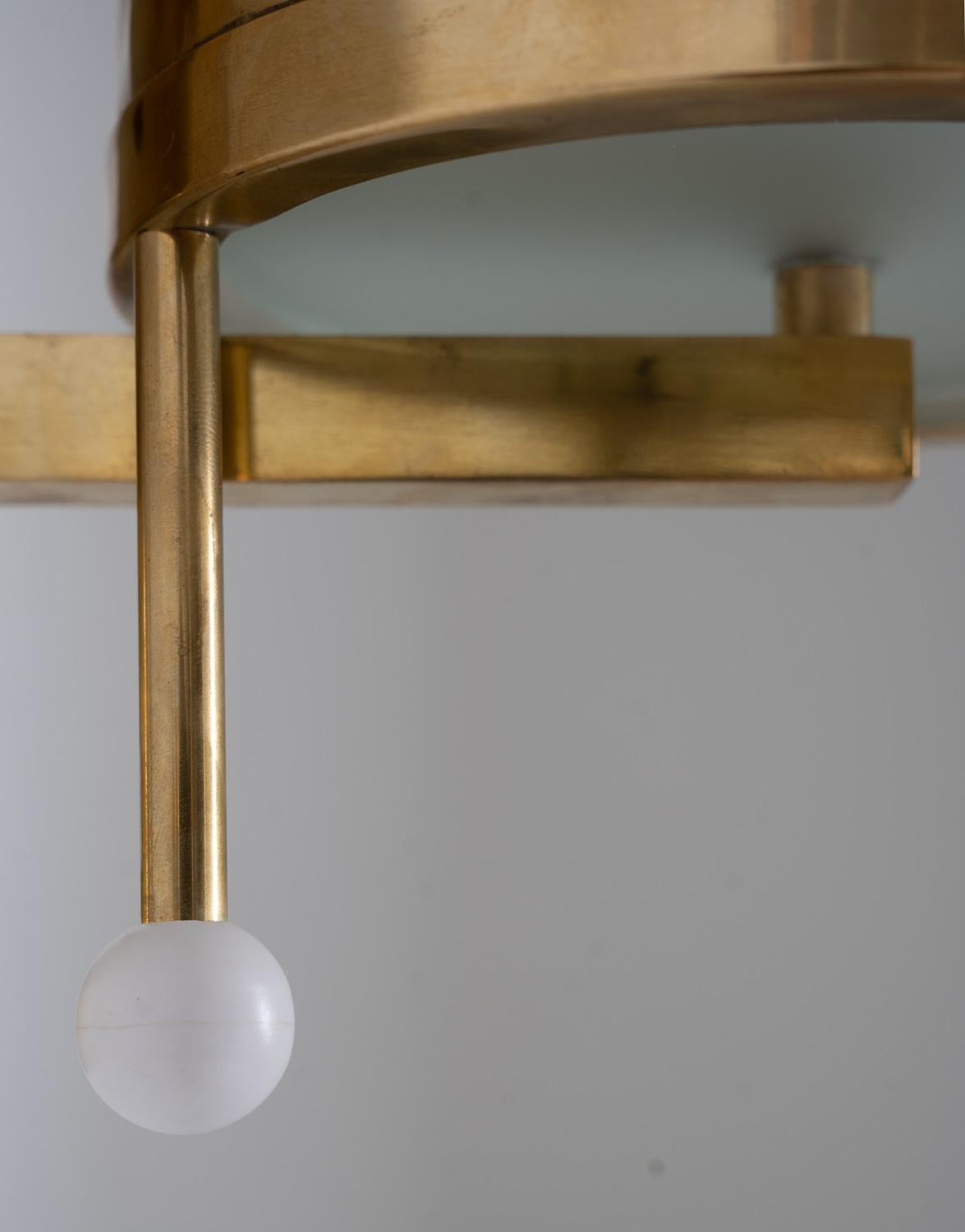 Scandinavian Modern Swedish Brass Wall Lamps by Boréns For Sale