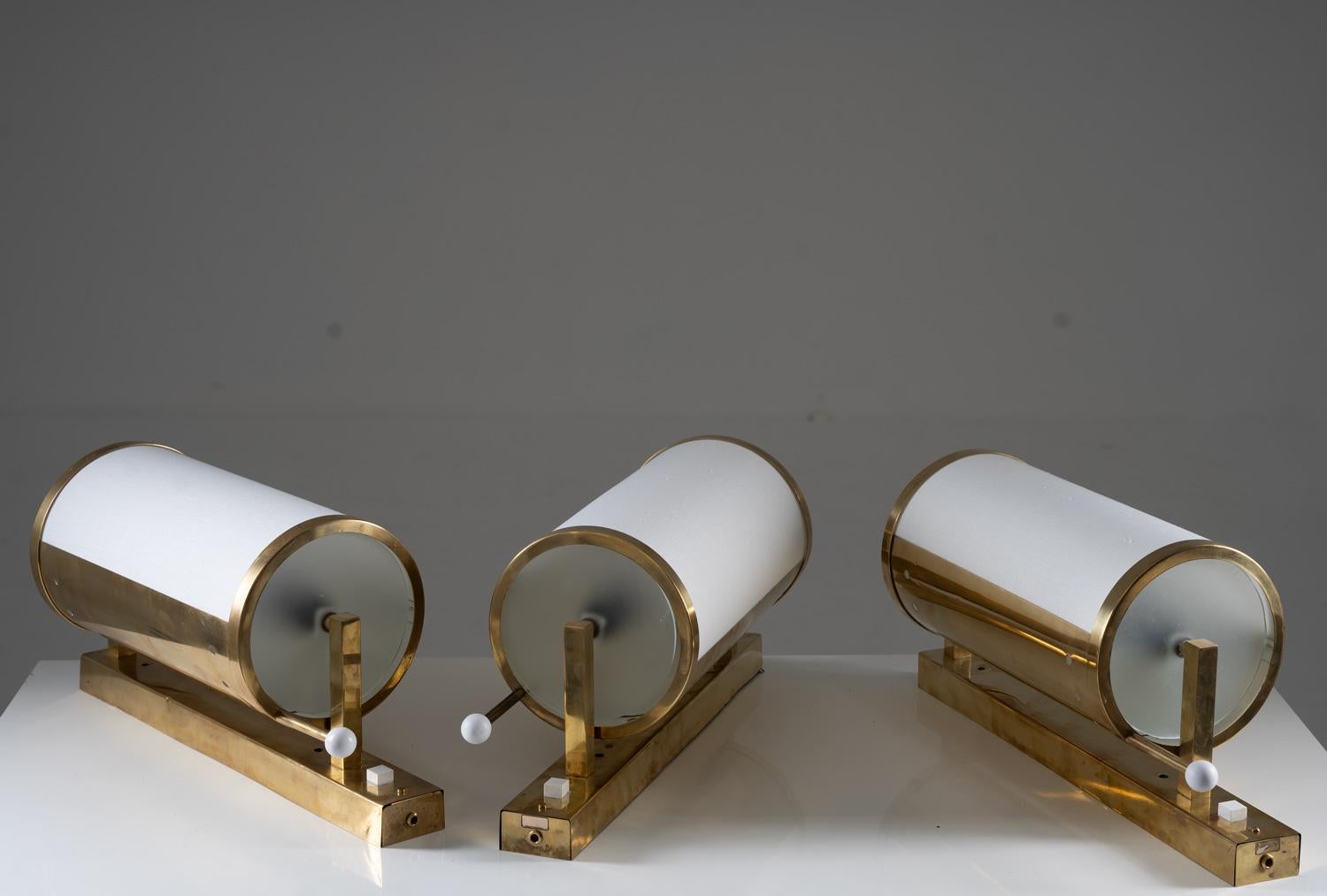 Swedish Brass Wall Lamps by Boréns For Sale 3
